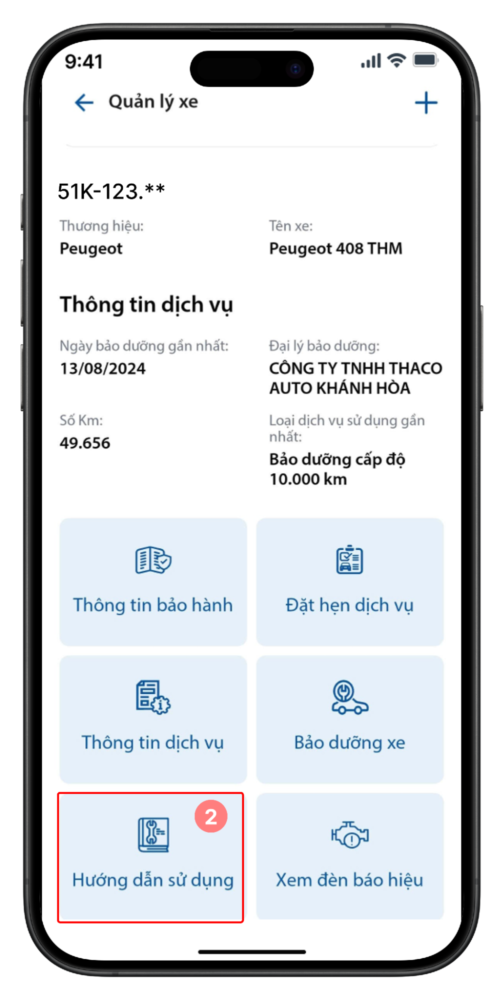 Chọn Hướng dẫn sử dụng
