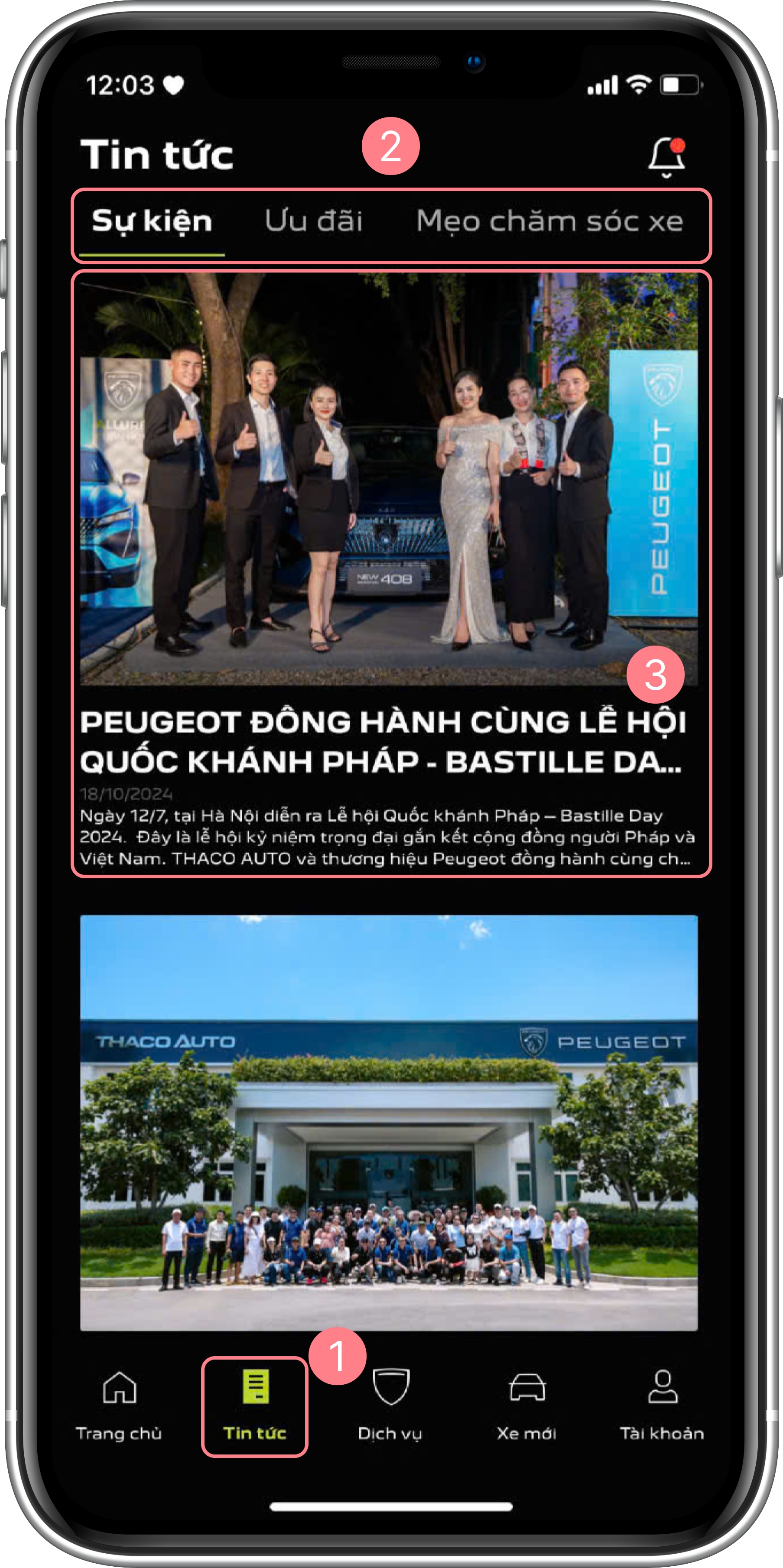 Danh sách tin tức